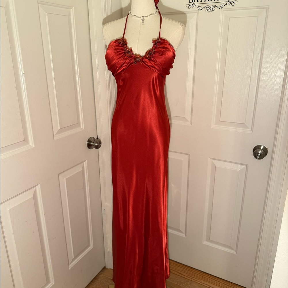 Niki Lavis Red Maxi Dress